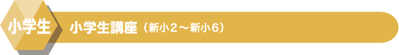 小学生講座(新小2～新小6)